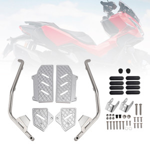 2022-2025 HONDA ADV350 Lower Engine Guard Frame Crash Bar Steel Silver Generic