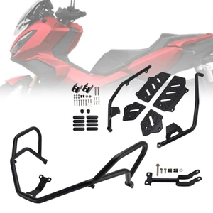 2022-2025 HONDA ADV350 Upper + Lower Engine Guard Frame Crash Bar Kit Black Generic