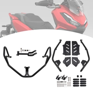 2022-2025 HONDA ADV350 Upper + Lower Engine Guard Frame Crash Bar Kit Black Generic