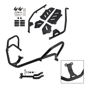 2022-2025 HONDA ADV350 Upper + Lower Engine Guard Frame Crash Bar Kit Black Generic