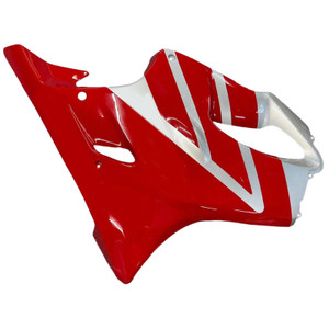 2001-2003 Honda CBR 600 F4i Amotopart Fairings Silver & Red F4i Racing Customs Fairing