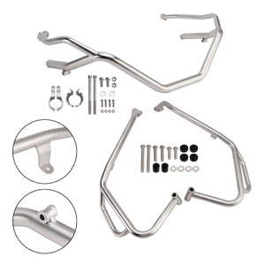 2025 Honda X-Adv 750 Upper + Lower Engine Guard Frame Crash Bar Kit Silver Generic