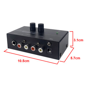 PP500 Phono Preamp Preamplifier with Level Volume Control for LP Vinyl Turntable EU