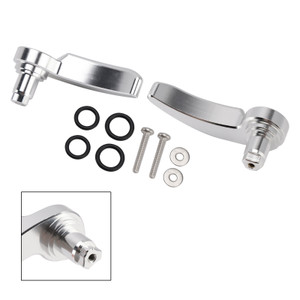 2014-2024 Touring Street Electra Glide Side Saddlebag Lid Lifters Lever Latch Silver Generic