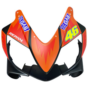 2004-2007 Honda CBR 600 F4i Amotopart Fairings Black Valentino Rossi Racing Customs Fairing