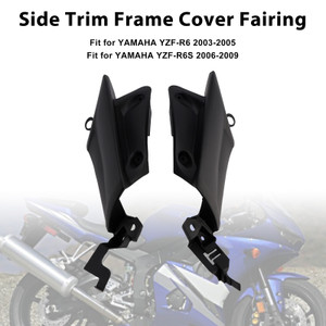 2003-2009 YAMAHA YZF-R6 YZF-R6S Side Trim Frame Cover Fairing Black Generic