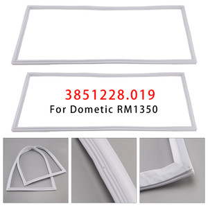 2PCS RV Refrigerator Door Gasket 3851228019.(push in type) Lower Door For Dometic RM1350
