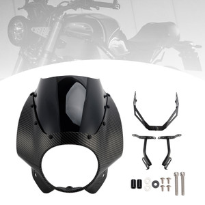 2022-2025 Yamaha XSR900 Headlight Fairing Windshield Color+Black Generic