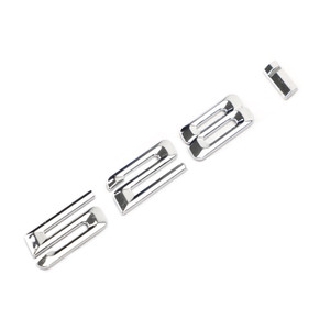 528i Chrome Rear Trunk Nameplate Badge Emblem Numbers Letter Decal 528 i