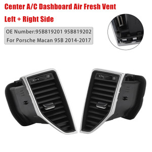2017 Porsche Macan S 95B Center A/C Dashboard Air Fresh Vent Left+Right Side 95B819201 95B819202 Generic