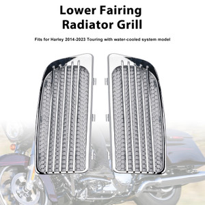 2014-2023 Harley Touring Lower Fairing Radiator Grille Chrome Generic