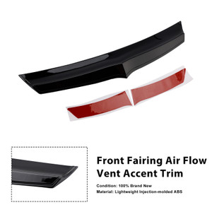 2015-2019 Harley Road Glides Front Fairing Air Flow Vent Accent Trim Black Generic