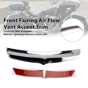 2015-2019 Harley Road Glides Front Fairing Air Flow Vent Accent Trim Chrome Generic