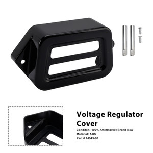 1998-2008 Harley Road Glide Voltage Regulator Cover Black Generic