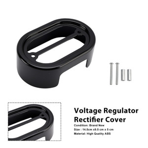 2001-2017 Harley Softail Breakout Voltage Regulator Rectifier Cover Black Generic