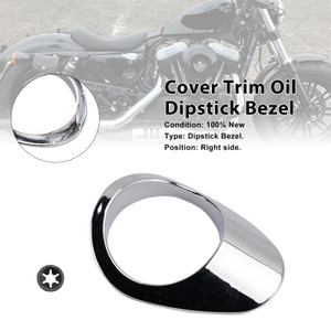 2004-2022 harley Sportster XL883 1200 XL Trim Oil Dipstick Bezel Cover Chrome Generic