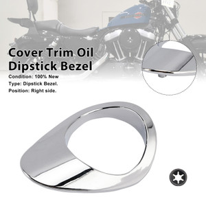 2004-2022 harley Sportster XL883 1200 XL Trim Oil Dipstick Bezel Cover Chrome Generic