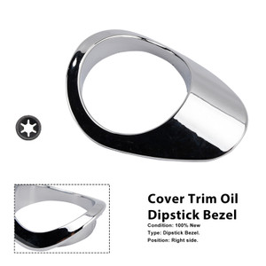 2004-2022 harley Sportster XL883 1200 XL Trim Oil Dipstick Bezel Cover Chrome Generic