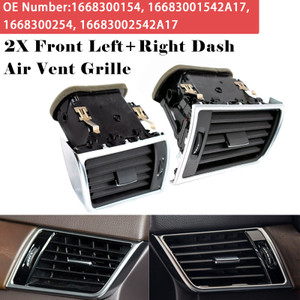 2012-2015 Mercedes Benz GL Class (X166) Front Left+Right Dash Air Vent Grille 1668300154 1668300254 Generic