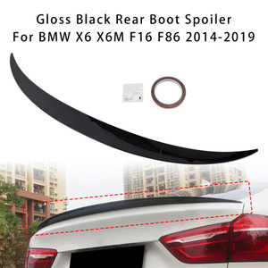 2014-2019 BMW X6 X6M F16 F86 Rear Boot Spoiler Gloss Black Generic