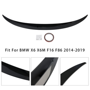 2014-2019 BMW X6 X6M F16 F86 Rear Boot Spoiler Gloss Black Generic