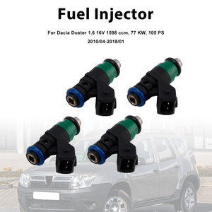 2007-2012 Dacia Logan MCV 4Pcs Fuel Injector 8200132254 Generic