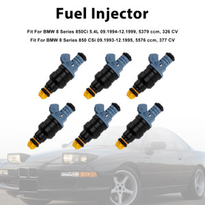 1987-1997 BMW 3 Series E30 E36 2.5L 1.8L 6Pcs Fuel Injector 0280150715 Generic