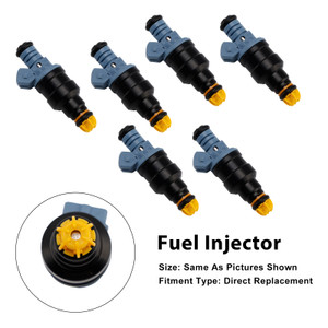 1987-1997 BMW 3 Series E30 E36 2.5L 1.8L 6Pcs Fuel Injector 0280150715 Generic