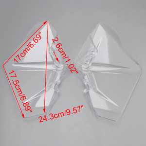2025-2026 BMW R1300GS ADV Windshield Plate Side Panels Clear Generic