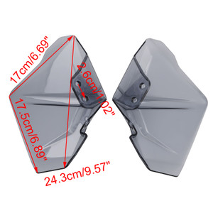 2025-2026 BMW R1300GS ADV Windshield Plate Side Panels Gray Generic