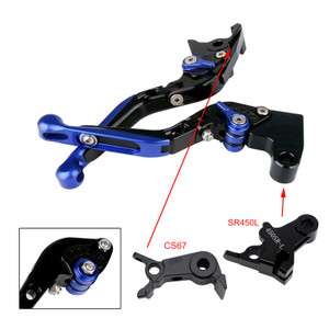 2024-2026 VOGE DS900X 900DSX Adjustable Folding Extendable Racing Brake & Clutch Levers Blue Generic