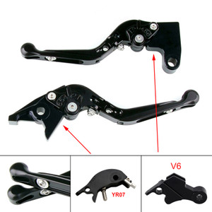 2025 YAMAHA XSR900 Adjustable Folding Extendable Racing Brake & Clutch Levers Black Generic