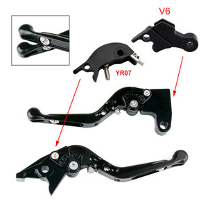 2025 YAMAHA XSR900 Adjustable Folding Extendable Racing Brake & Clutch Levers Black Generic