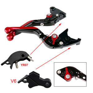 2024-2025 YAMAHA XSR900GP Adjustable Folding Extendable Racing Brake & Clutch Levers Red Generic