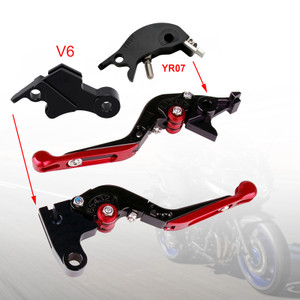 2024-2025 YAMAHA MT-09 MT-09SP Adjustable Folding Extendable Racing Brake & Clutch Levers Red Generic