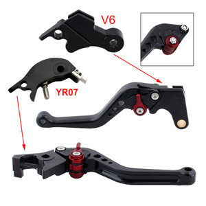 2024-2025 YAMAHA XSR900 XSR900GP MT-09 MT-09SP Short Clutch Brake Lever Black Generic