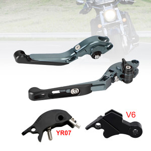 2024-2025 YAMAHA XSR900 XSR900GP Adjustable Folding Extendable Levers Black Generic