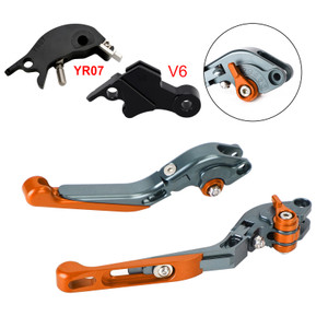 2024-2025 YAMAHA XSR900 XSR900GP Adjustable Folding Extendable Levers Orange Generic