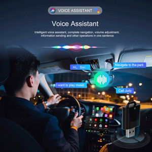 2 in 1 Wireless Apple Carplay Android Auto Adapter USB Car Dongle Connect Box B