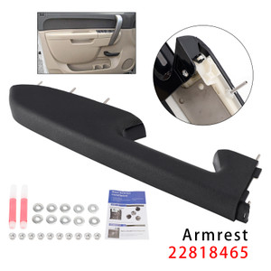 2010-2013 GMC Sierra 1500 Front Left Driver Side Armrest Repair Kit 22818465 Black/Ebony Generic