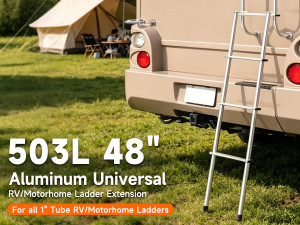 503L 48" Aluminum Universal RV/Motorhome Ladder Extension For all 1" Tube RV/Motorhome Ladders