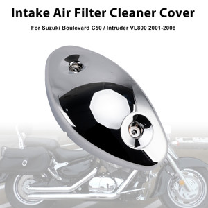 2001-2008 Suzuki Boulevard C50/ Intruder VL800 Intake Air Filter Cleaner Cover Chrome Generic