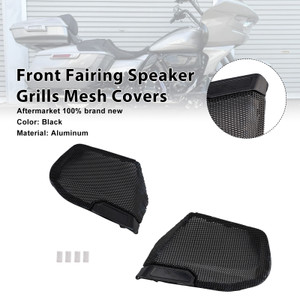 2023-2025 CVO Road Glide Front Fairing Speaker Grills Mesh Covers Black Generic