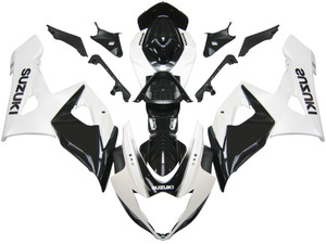 Fairings Suzuki GSXR 1000 White & Black GSXR Racing  (2005-2006)