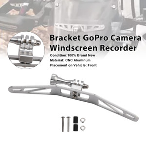 2015-2024 BMW S1000XR Bracket GoPro Camera Windscreen Recorder Silver Generic