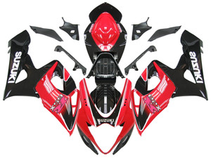 Fairings Suzuki GSXR 1000 Black and Red GSXR Racing  (2005-2006)