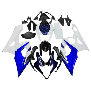2005-2006 Suzuki GSXR 1000 Amotopart Fairings White & Blue GSXR Racing Customs Fairing