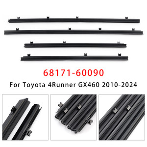 2010-2024 Toyota 4Runner GX460 4PCS Door Glass Weatherstrips 68171-60090 Generic
