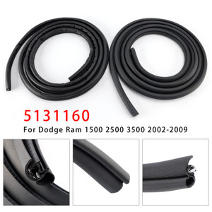 2002-2009 Dodge Ram 1500 2500 3500 2PCS Weatherstrip LH&RH Front Door Seal 5131160 Generic