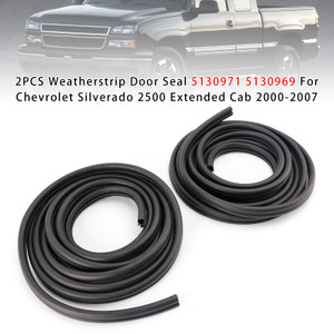 2000-2007 Chevrolet Silverado 1500 2500 3500 2PCS Weatherstrip Door Seal 5130971 5130969 Generic
